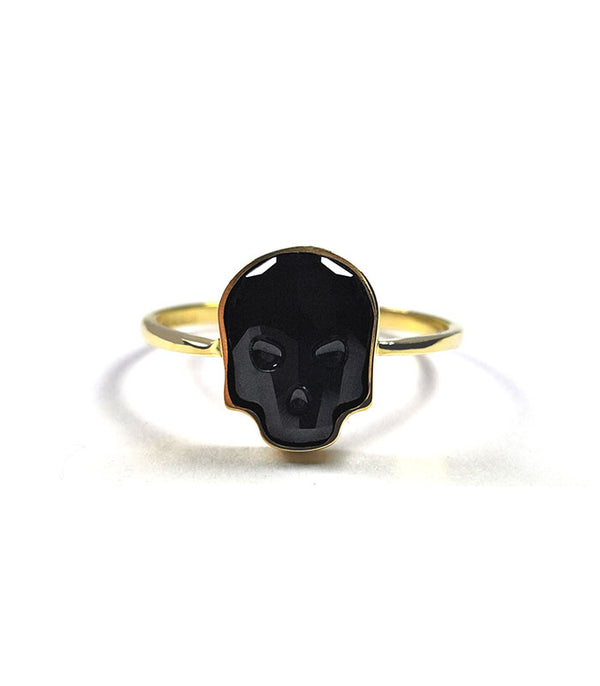 ANILLO KRÁNIO GLOW NEGRO ORO 10K