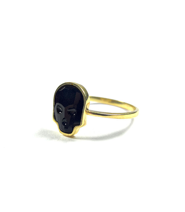 ANILLO KRÁNIO GLOW NEGRO ORO 10K