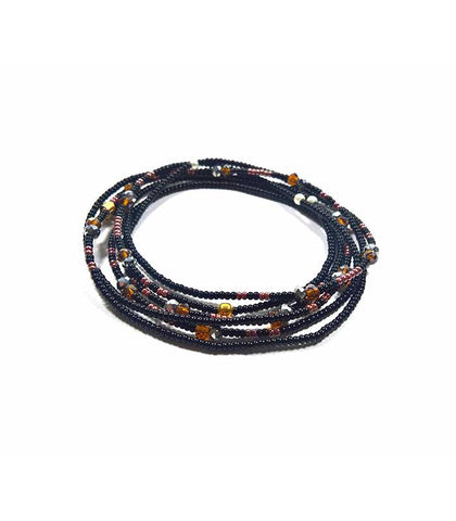 DIJE KRANIO GLOW NEGRO 10K Y CHAQUIRA KRÁNIO COMBINATIONS CHOKER & PULSERA NEGRA