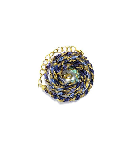 GARGANTILLA KRÁNIO BRAIDED CHAPA DE ORO VARIOS COLORES