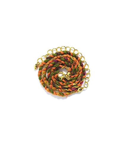 GARGANTILLA KRÁNIO BRAIDED CHAPA DE ORO VARIOS COLORES