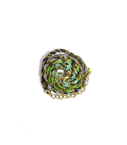 GARGANTILLA KRÁNIO BRAIDED CHAPA DE ORO VARIOS COLORES