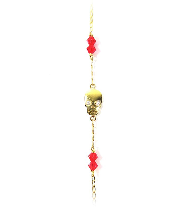 PULSERA KRÁNIO LUX ROJO ORO 10K