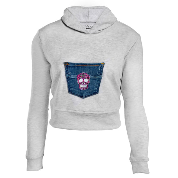 Sudadera corta hoodie unitalla