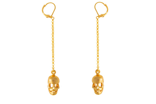 ARETES LARGOS CALAVERA GRANDE