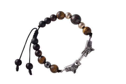 PULSERA CON PIEDRAS LOBOS